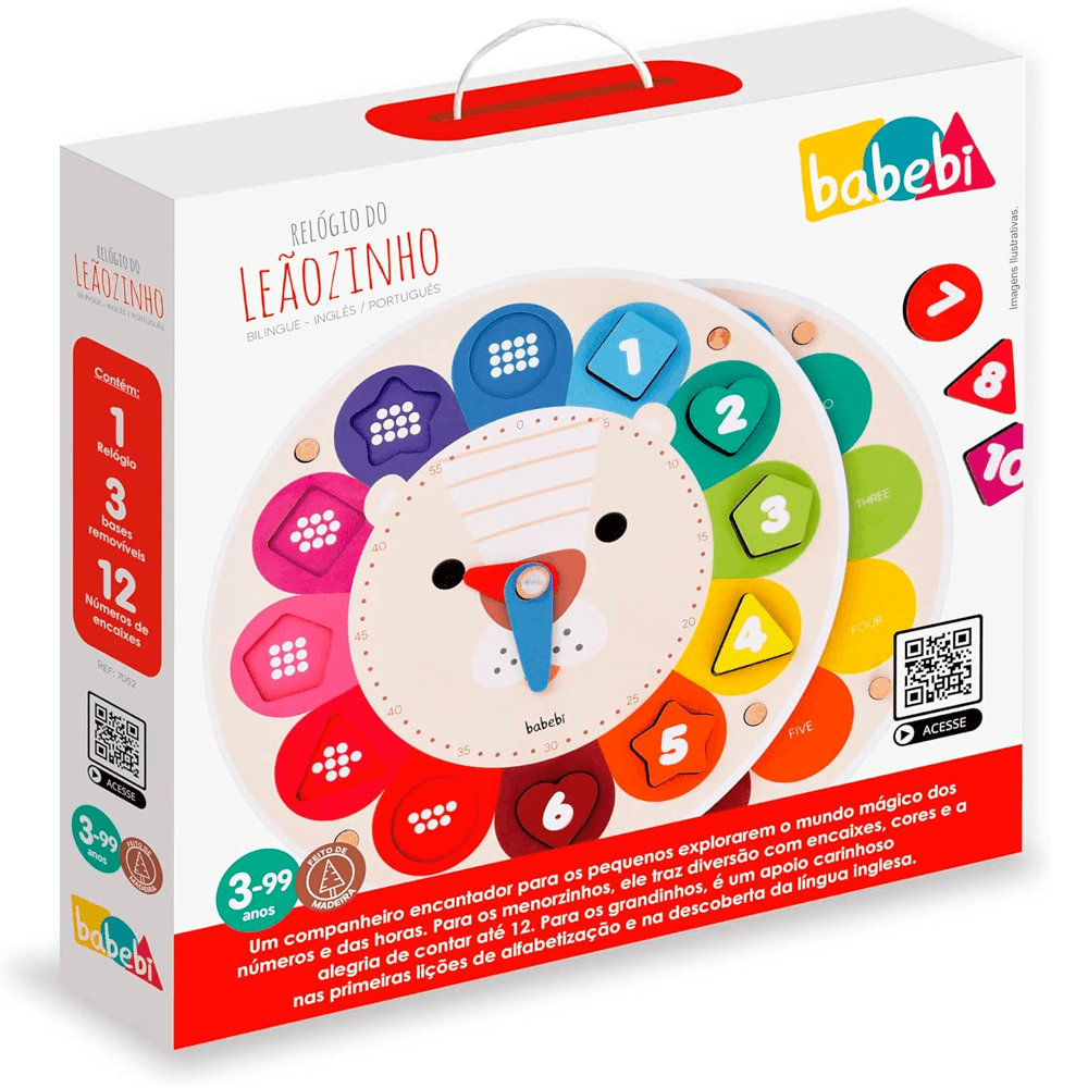 Relogio do Leaozinho Bilingue - Babebi Relogio do Leaozinho Bilingue - Babebi